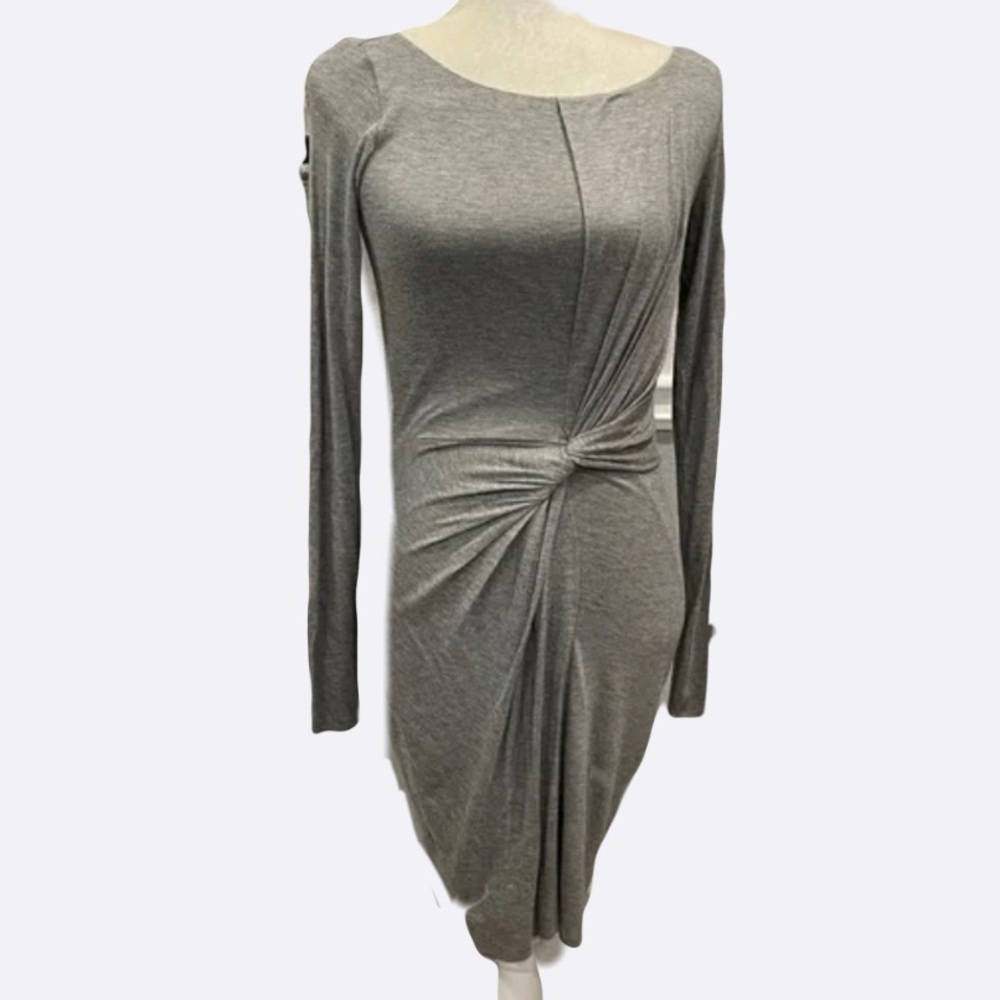 Bailey 44 Grey Cinched Long Sleeve Dress